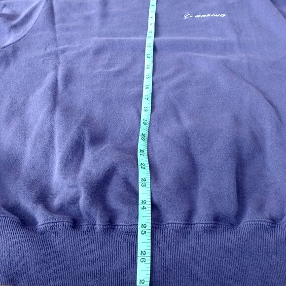 Vintage Boeing Sweatshirt PURPLE XL Hanes Airplane Aviation Collectible - Picture 5 of 16